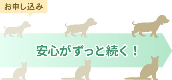 お申し込み 安心がずっと続く！